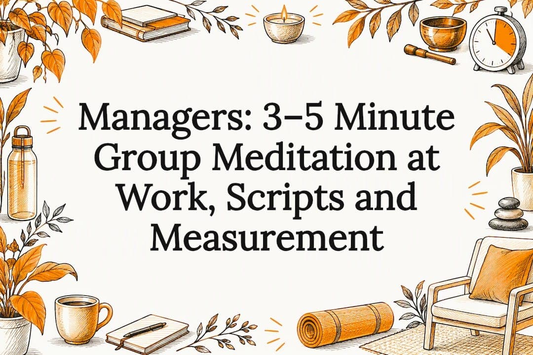 Managers: 3–5 Minute Group Meditation at Work, Scripts and Measurement
