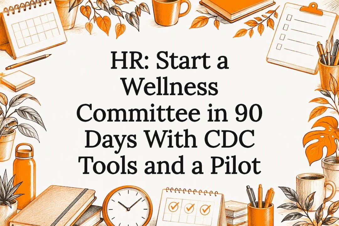 HR: Start a Wellness Committee in 90 Days With CDC Tools and a Pilot