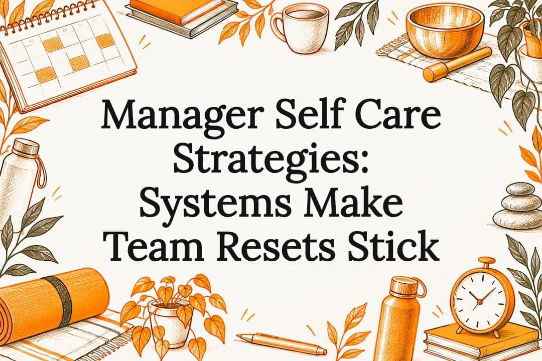 Manager Self Care Strategies: Systems Make Team Resets Stick